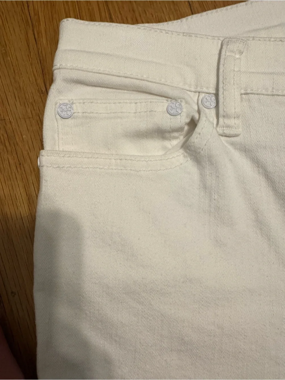 Tory Burch White Skinny Jeans
